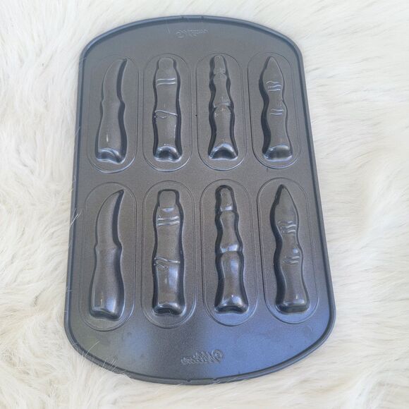 Wilton Halloween Party Monster Witch Skeleton Fingers 8 Cavity Cookie Candy Pan - Picture 2 of 3